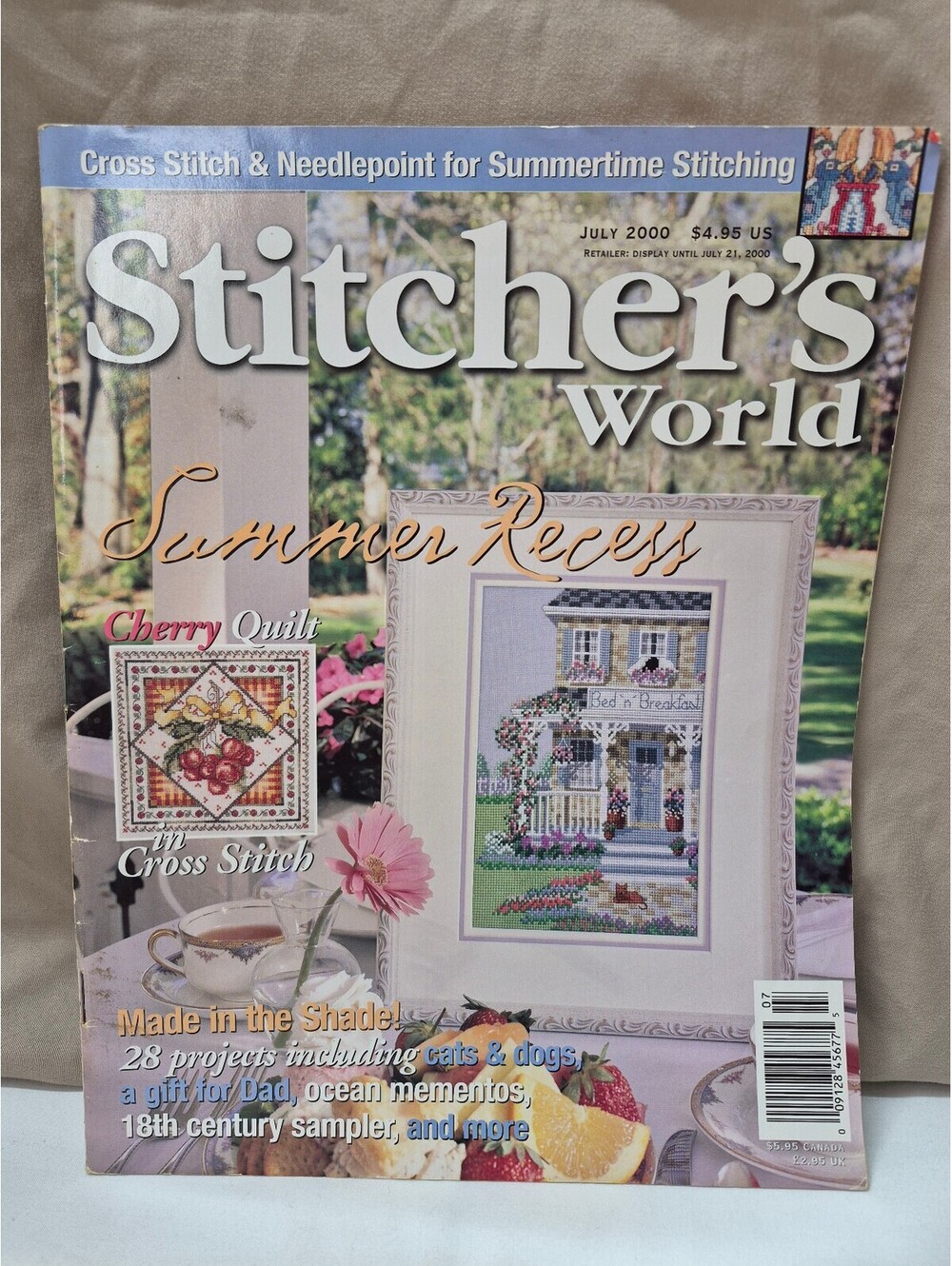 Stitcher's World July 2000 Cross Stitch & Needlepoint Craft Magazine J196